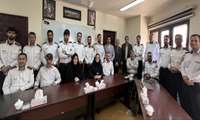 تجلیل از سفید پوشان حافظ نظم و امنیت بیمارستان