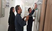 پایان نصب تابلوهای سنجش رضایت مراجعین،در سردرب قسمت های اداری 