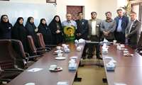 پرچم حرم رضوی بیمارستان قلب وعروق فرشچیان  را متبرک کرد